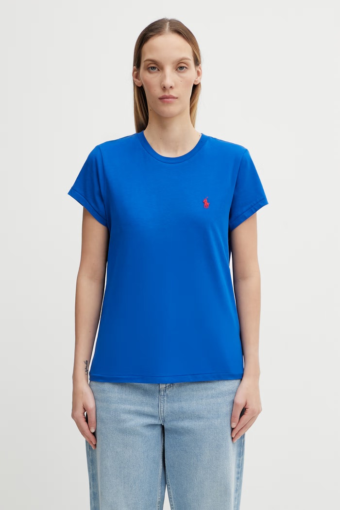 Polo Ralph Lauren T-shirt bawełniany niebieski 211898698