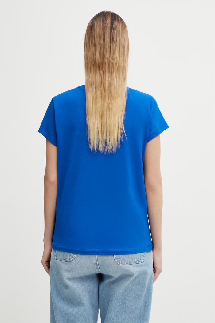 Odzież Polo Ralph Lauren T-shirt bawełniany 211898698 niebieski