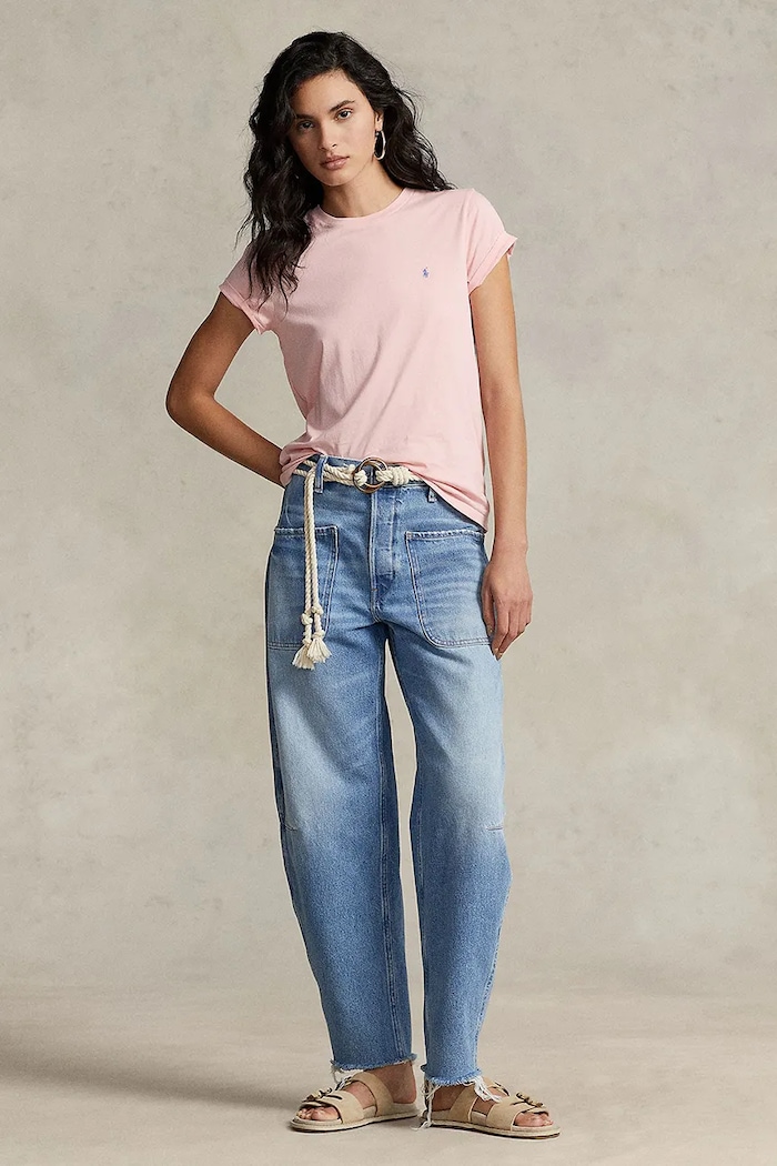 Odzież Polo Ralph Lauren t-shirt bawełniany 211898698 różowy
