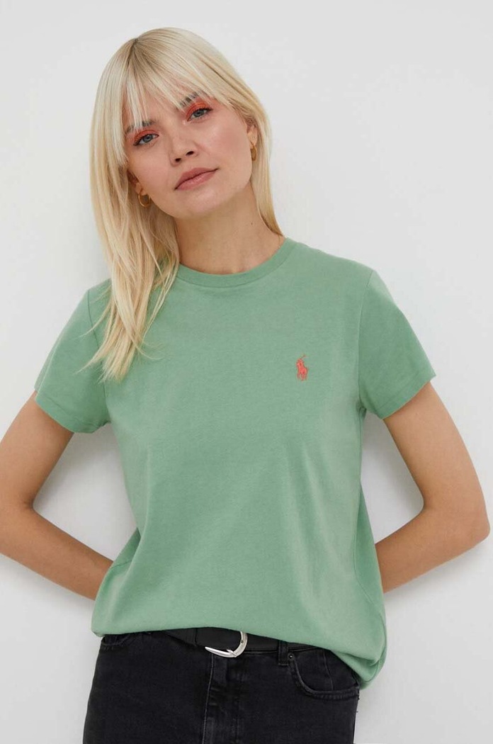Polo Ralph Lauren T-shirt bawełniany zielony 211898698