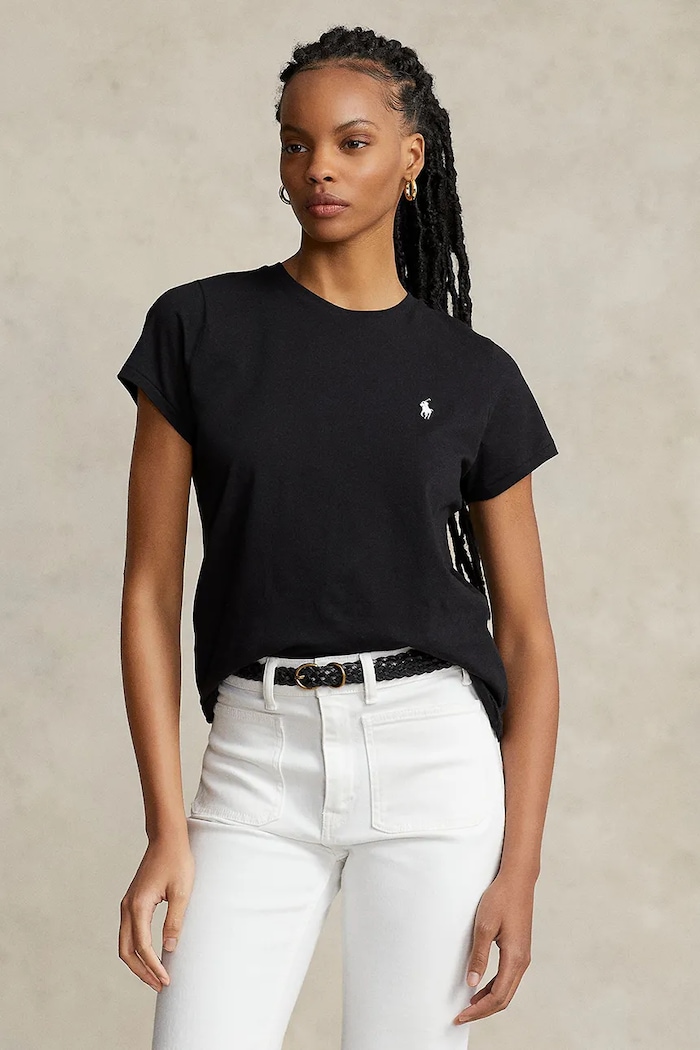 Bavlnené tričko Polo Ralph Lauren jednofarebný čierna 211898698