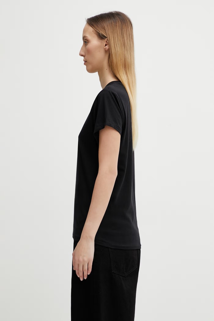 Памучна тениска Polo Ralph Lauren 211898698 черен AA00