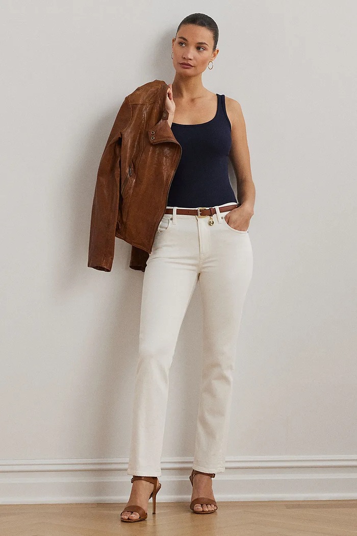 Îmbrăcăminte Lauren Ralph Lauren top femei cu bumbac 200704777 bleumarin