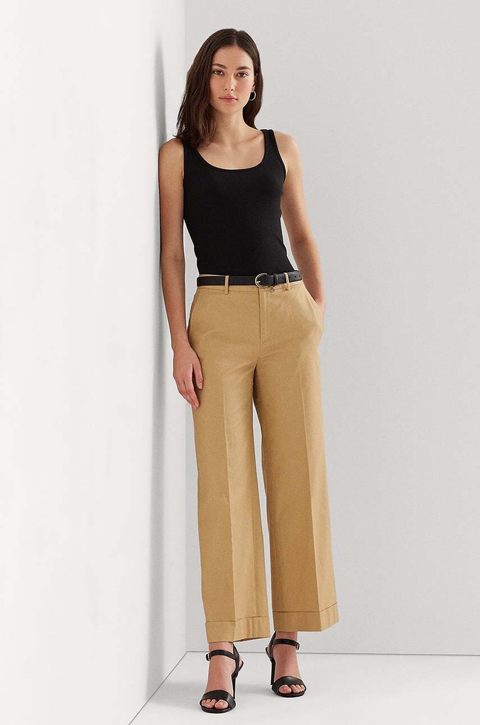 Lauren Ralph Lauren топ дамски от памук 200704777 черен