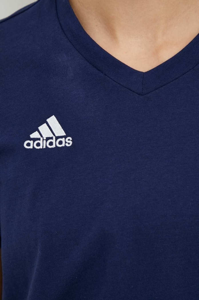 Bavlněné tričko adidas Performance Entrada 22 HC0440 námořnická modř
