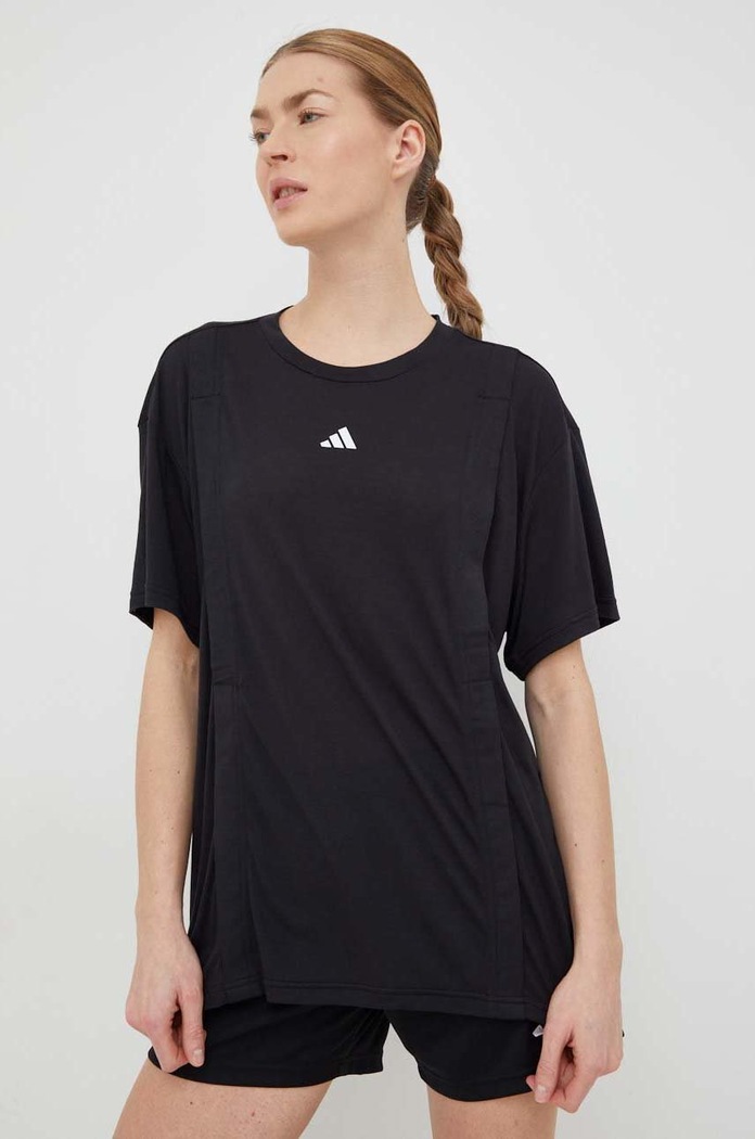 adidas Performance T-shirt treningowy ciążowy Training Essentials czarny IC2325