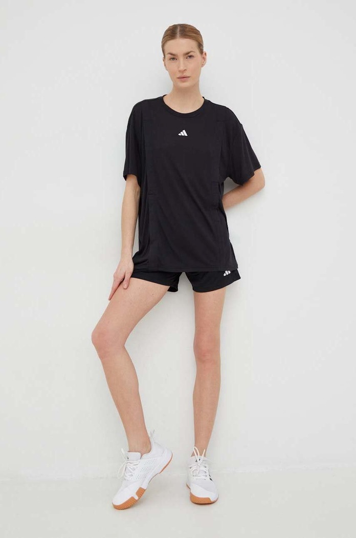 adidas Performance T-shirt treningowy ciążowy Training Essentials IC2325 czarny SS23