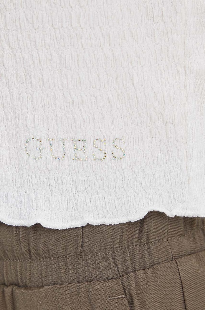 Μπλουζάκι Guess W3GP34.KBQI0 μπεζ