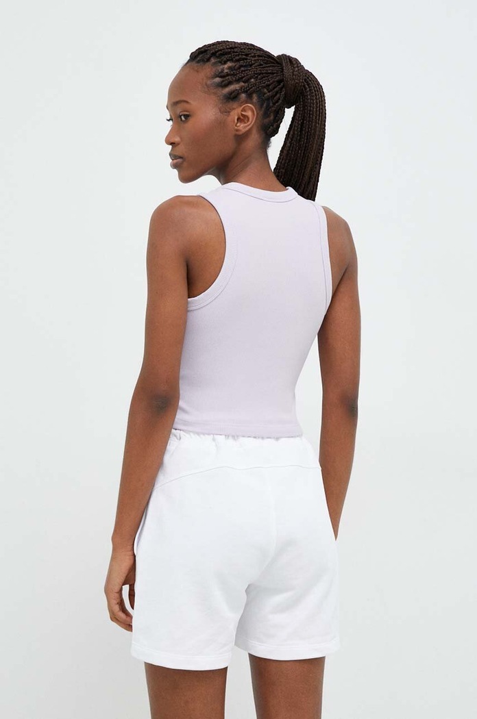 Oblečení Guess crop top dámský s viskózou EDIE V3GP19.K8RT2 fialová