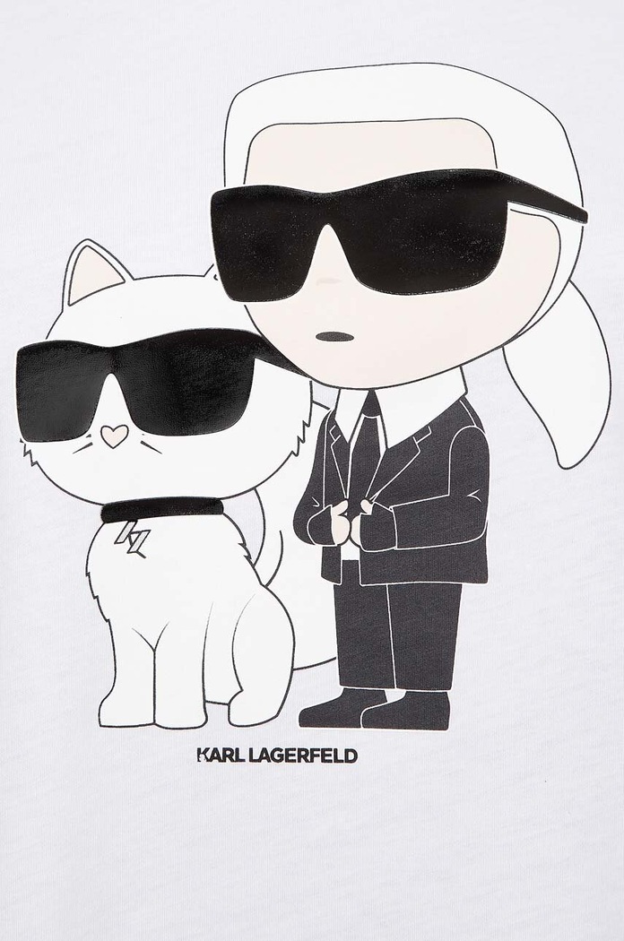 Βαμβακερό μπλουζάκι Karl Lagerfeld 230W1704