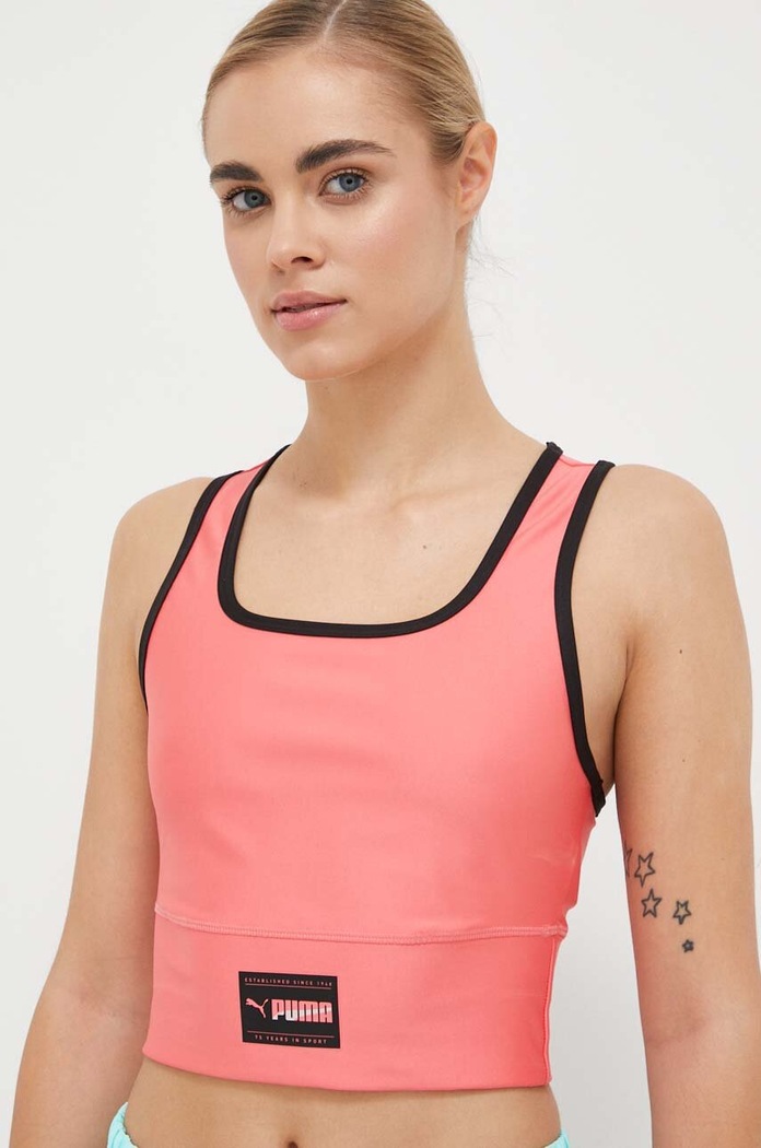 Top za trening Puma Fit Eversculpt bez uzorka roza 523077