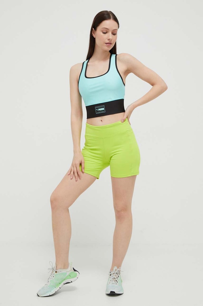 Puma top treningowy Fit Eversculpt 523077 turkusowy SS23