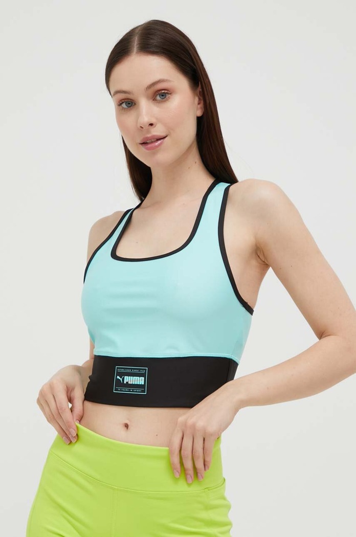 Puma top treningowy Fit Eversculpt turkusowy 523077