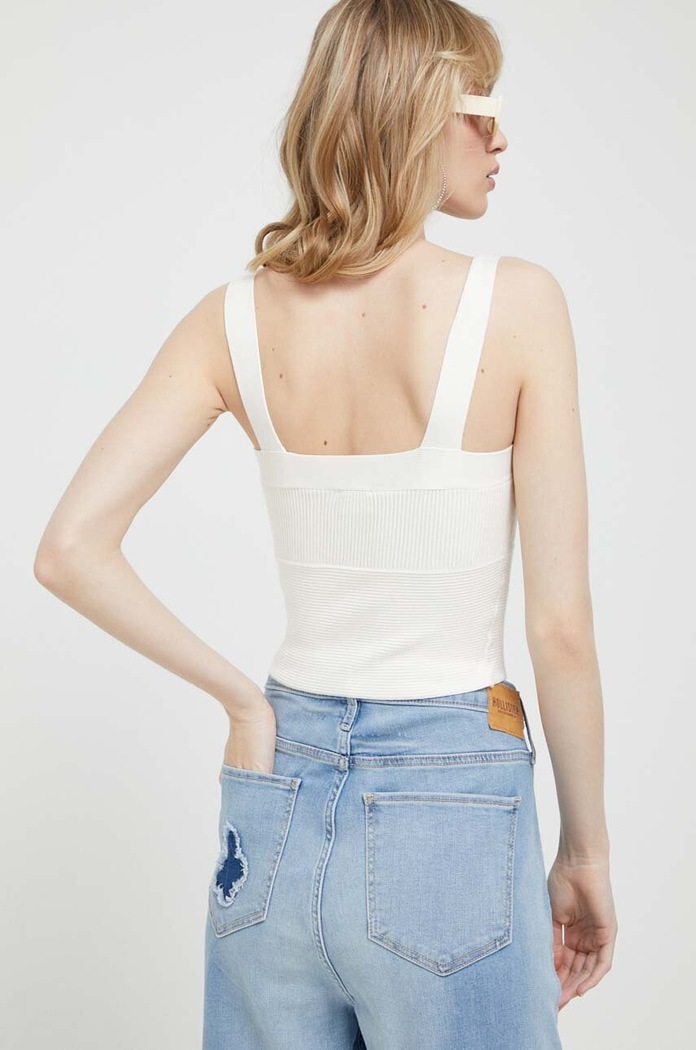 Top Abercrombie & Fitch KI150.3045.101 biela SS23