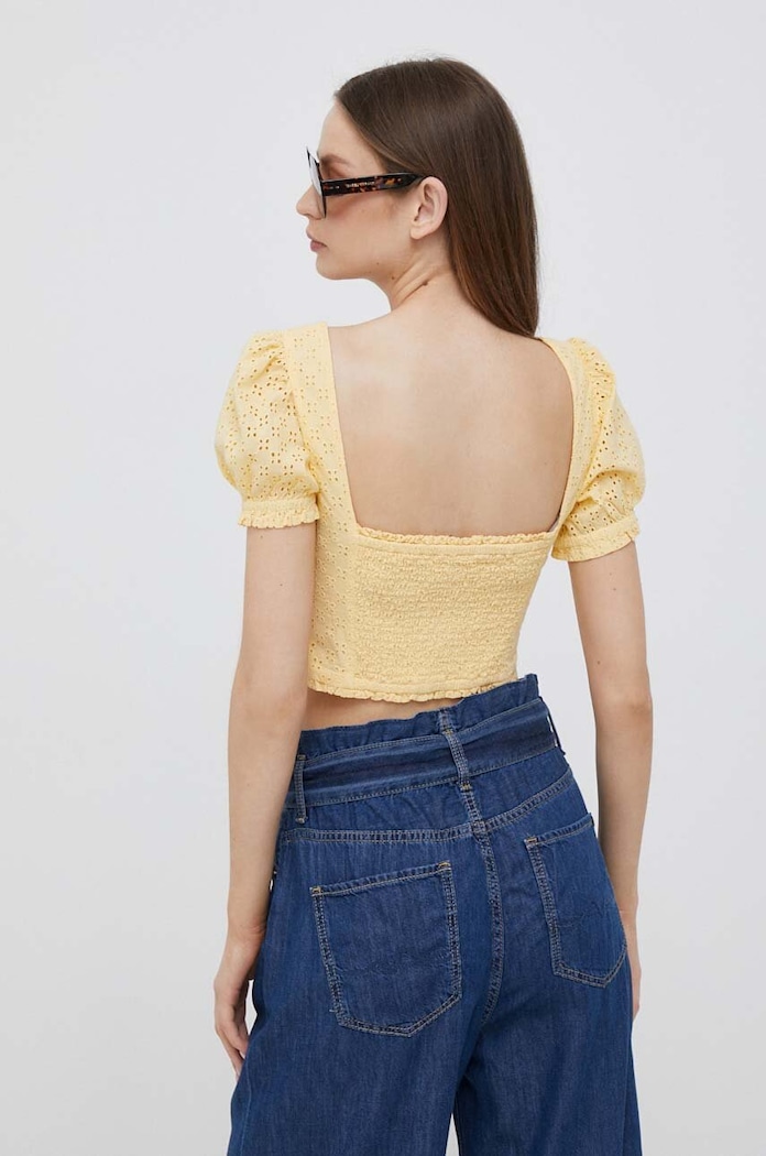 Odjeća Pamučni top Pepe Jeans PL304506.039 zlatna