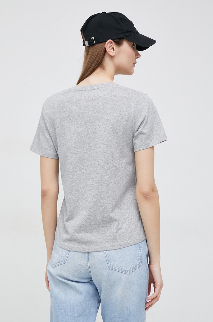 Ρούχα Μπλουζάκι Pepe Jeans Wendy V Neck PL505482.933 γκρί