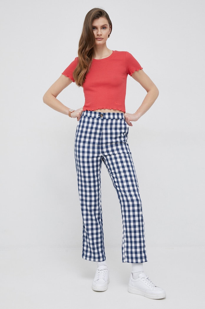 Μπλουζάκι Pepe Jeans Cara PL505492.217 κόκκινο SS23