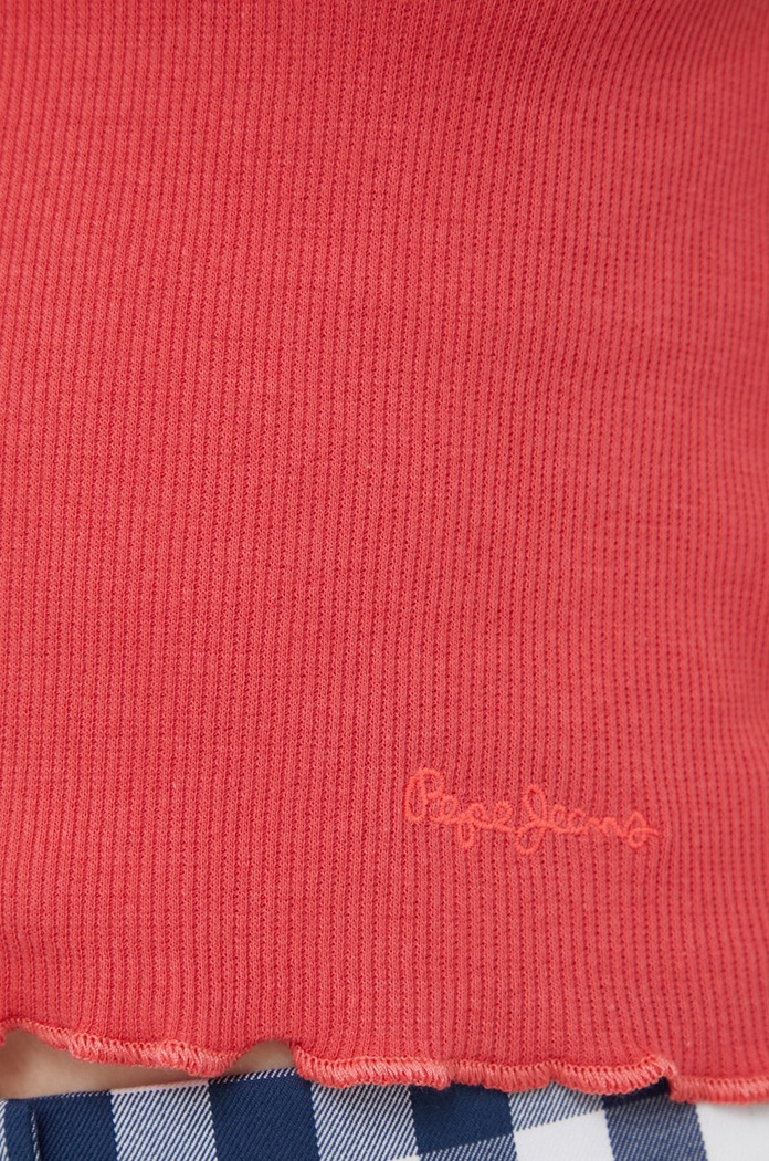 Μπλουζάκι Pepe Jeans Cara PL505492.217 κόκκινο