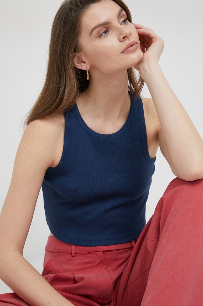 Top Pepe Jeans Piera námořnická modř PL505544.588