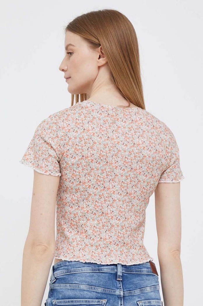 Oblečení Bavlněné tričko Pepe Jeans PL505467.0AA oranžová