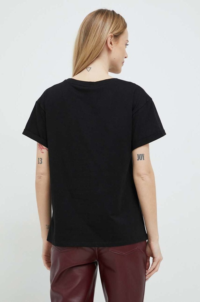 Odzież Liu Jo t-shirt bawełniany WA3332.J6410 czarny