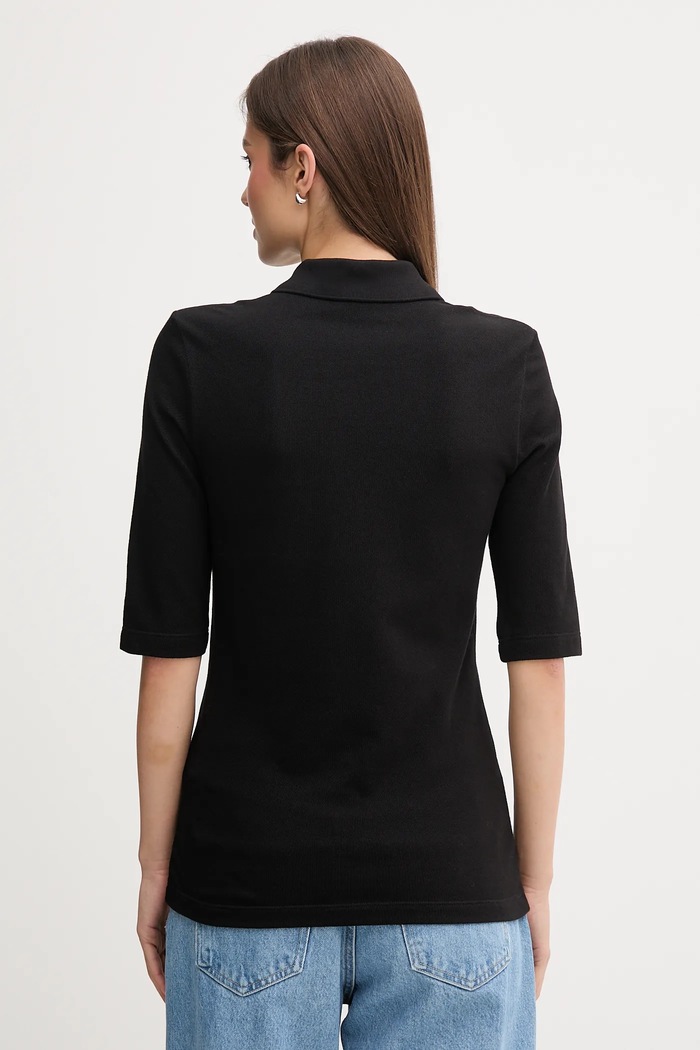 Îmbrăcăminte Lacoste tricou din bumbac PF0503 negru