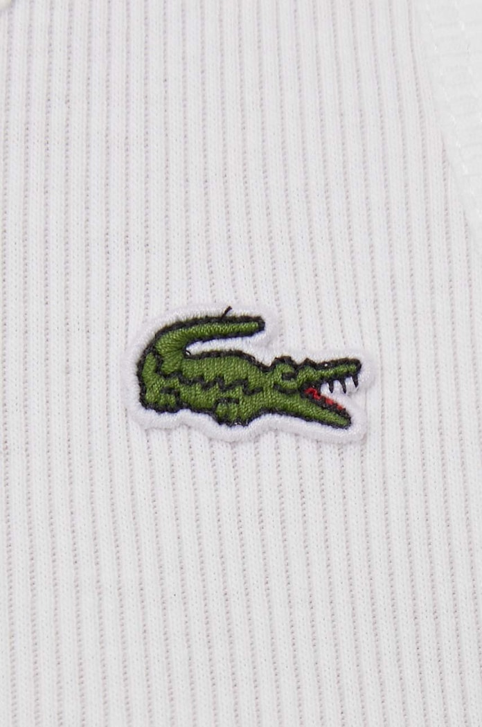 Lacoste τοπ βαμβακερό γυναικείο TF5388 μπεζ