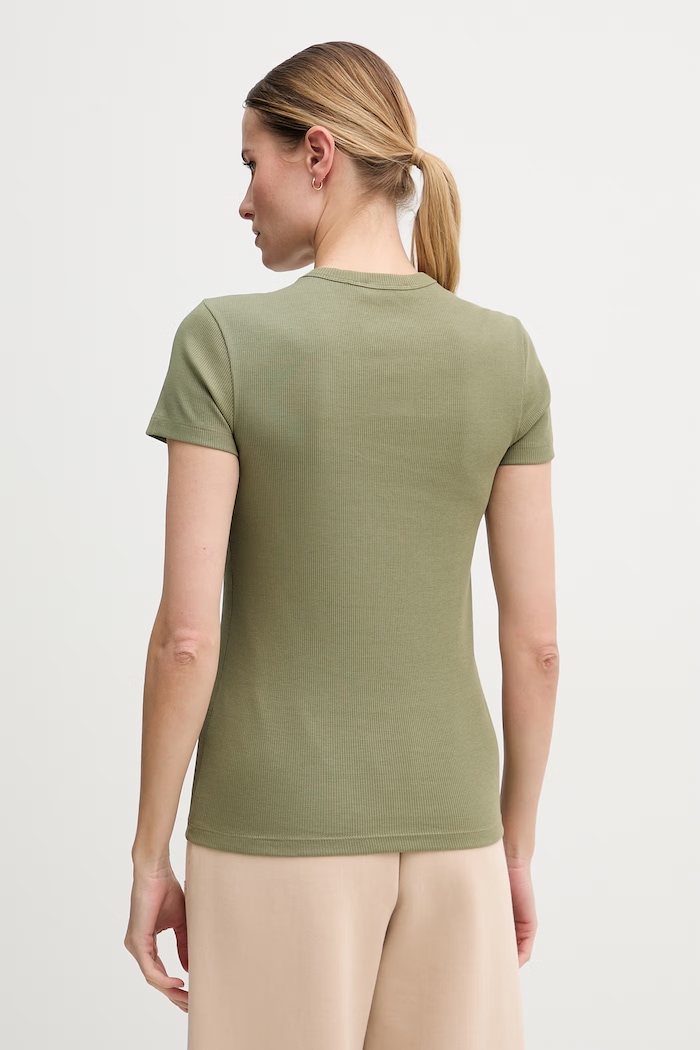 Ρούχα Lacoste t-shirt γυναικείο βαμβακερό TF5538 πράσινο