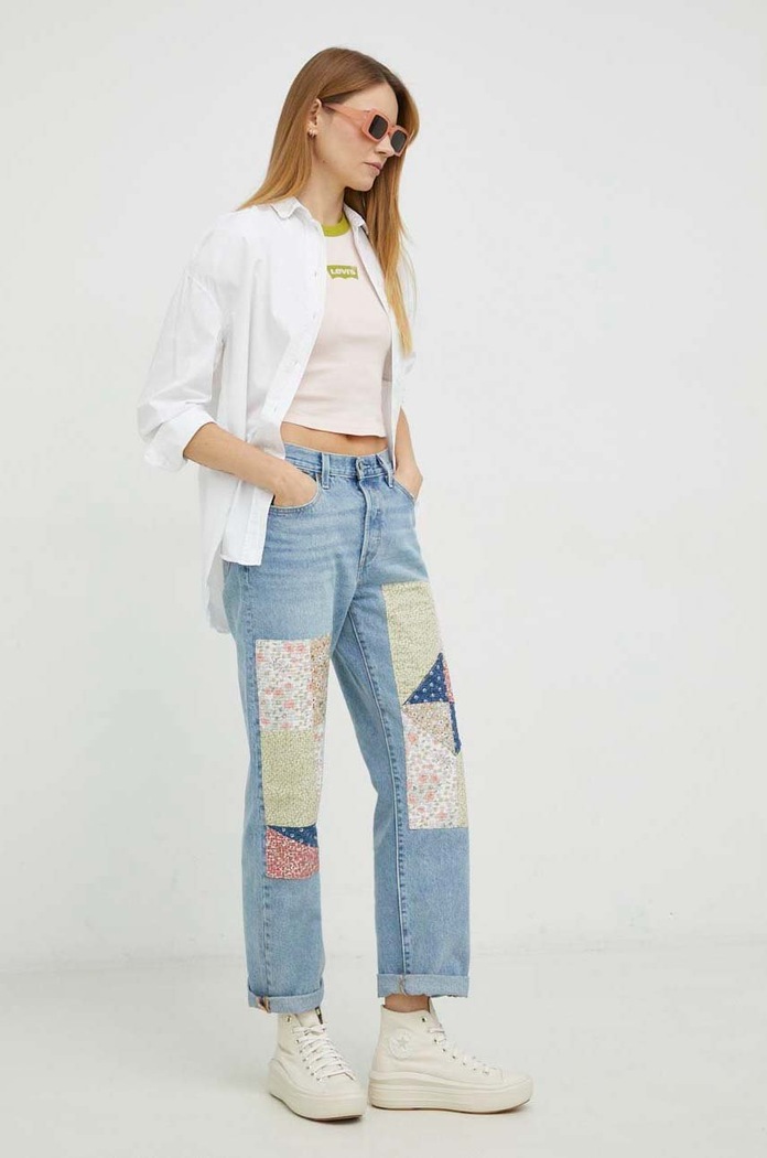 Βαμβακερό μπλουζάκι Levi's A3523.0032 ροζ SS23
