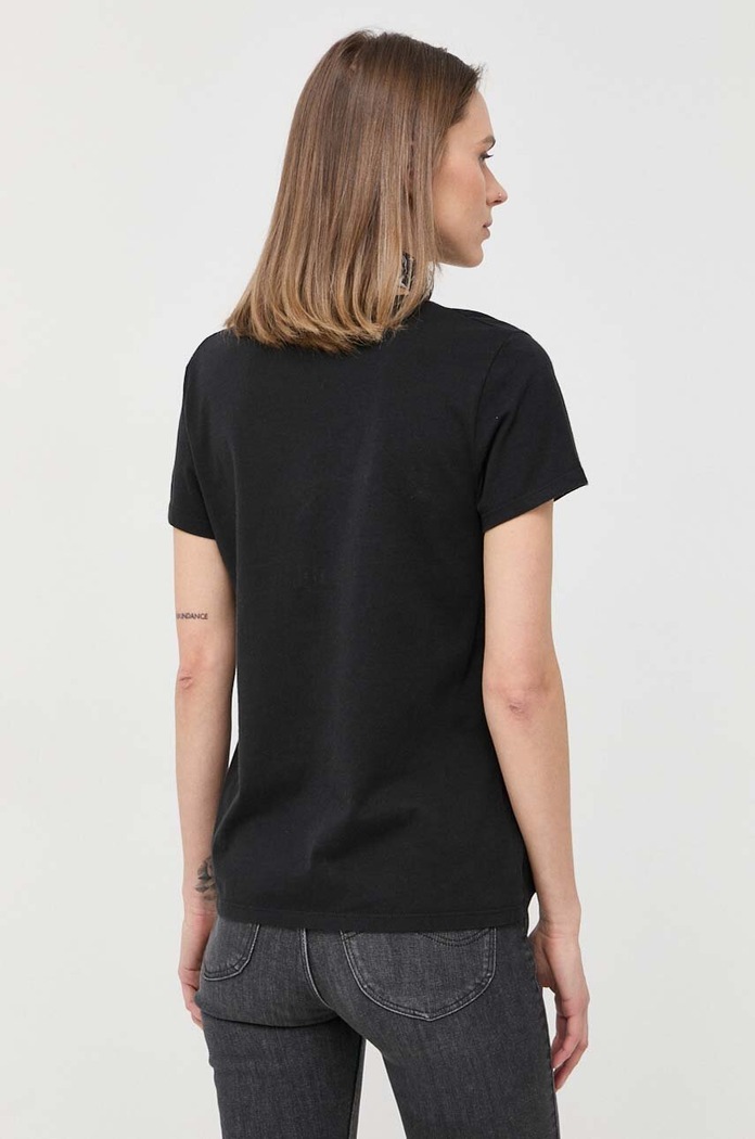 Βαμβακερό μπλουζάκι Levi's 2-pack μαύρο A3624.0003