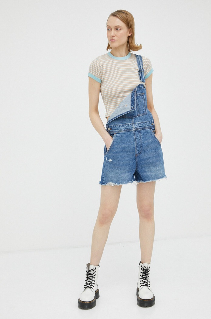 Βαμβακερό μπλουζάκι Levi's A4081.0007 μπεζ SS23