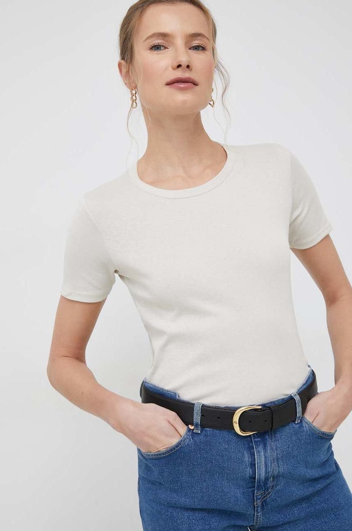 United Colors of Benetton t-shirt in cotone semplice beige 3GA2E16A0.152.