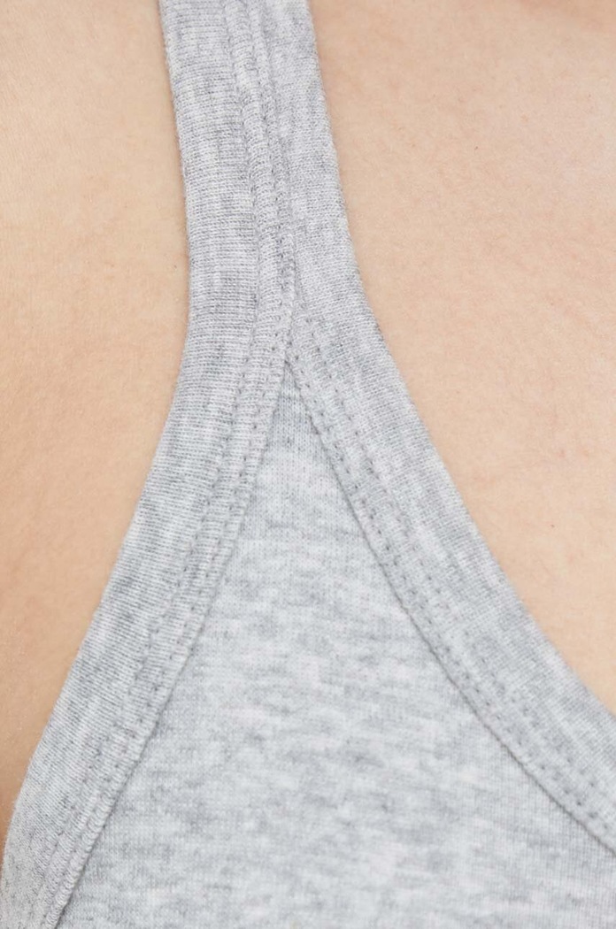 United Colors of Benetton top bawełniany 3GA2E8397.501 szary