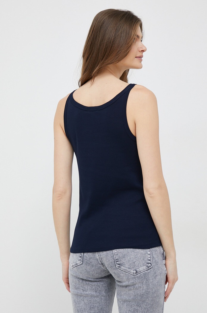 Oblečení Bavlněný top United Colors of Benetton 3GA2E8397.016 námořnická modř