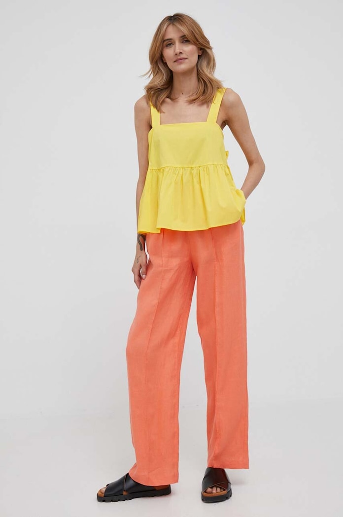 United Colors of Benetton bluzka 5AWRDH00A.35R żółty SS23
