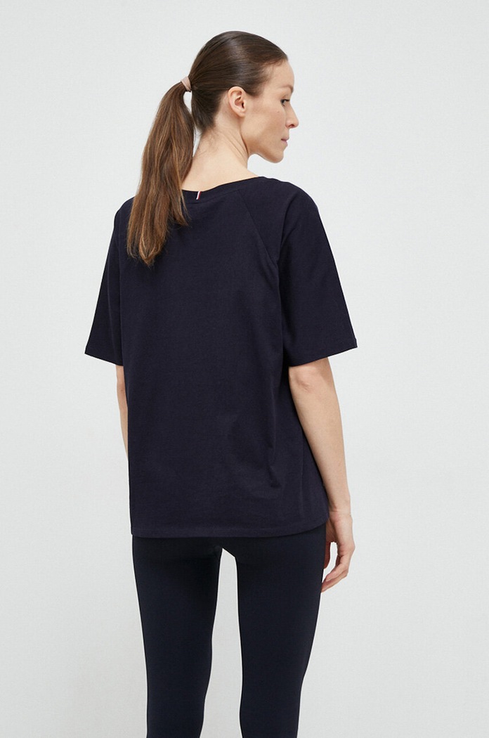 Odzież Tommy Hilfiger t-shirt bawełniany S10S101678.PPYX granatowy
