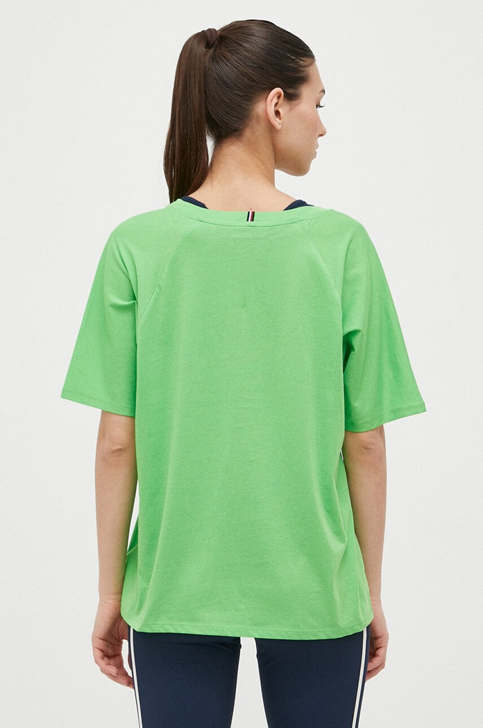 Odzież Tommy Hilfiger t-shirt bawełniany S10S101678.PPYX zielony
