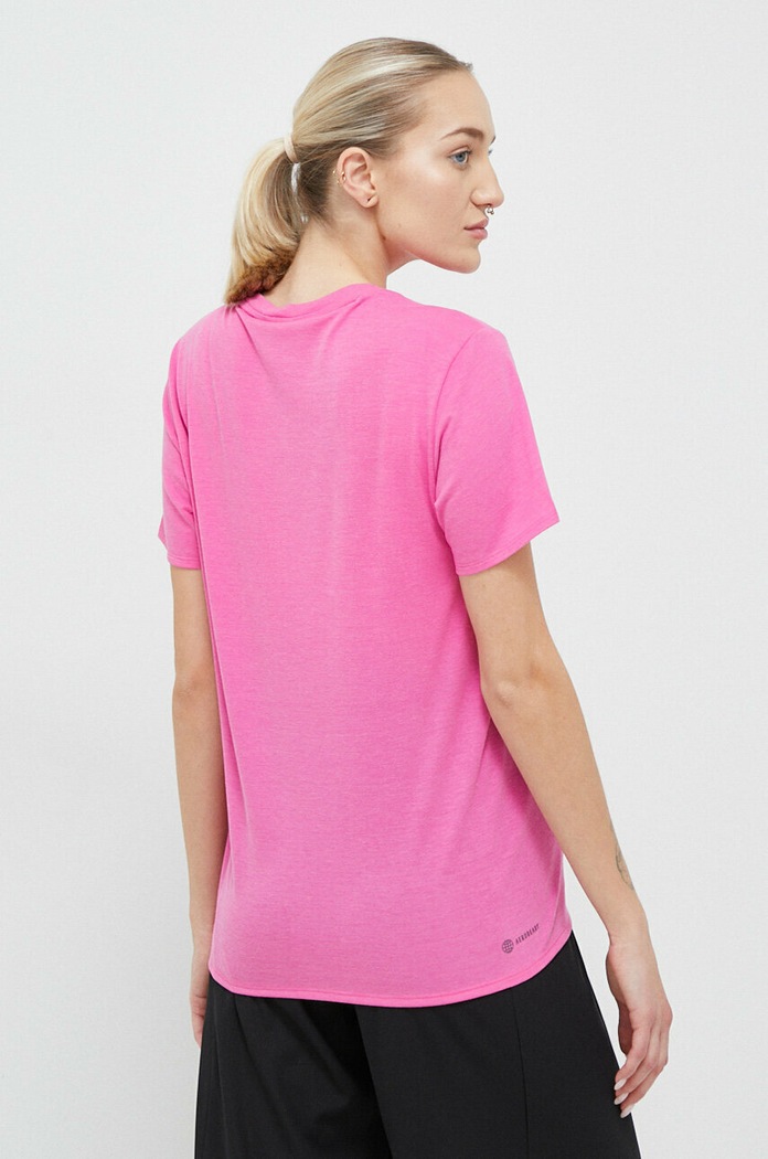 Odzież adidas Performance T-shirt treningowy Train Icons HS2356 różowy