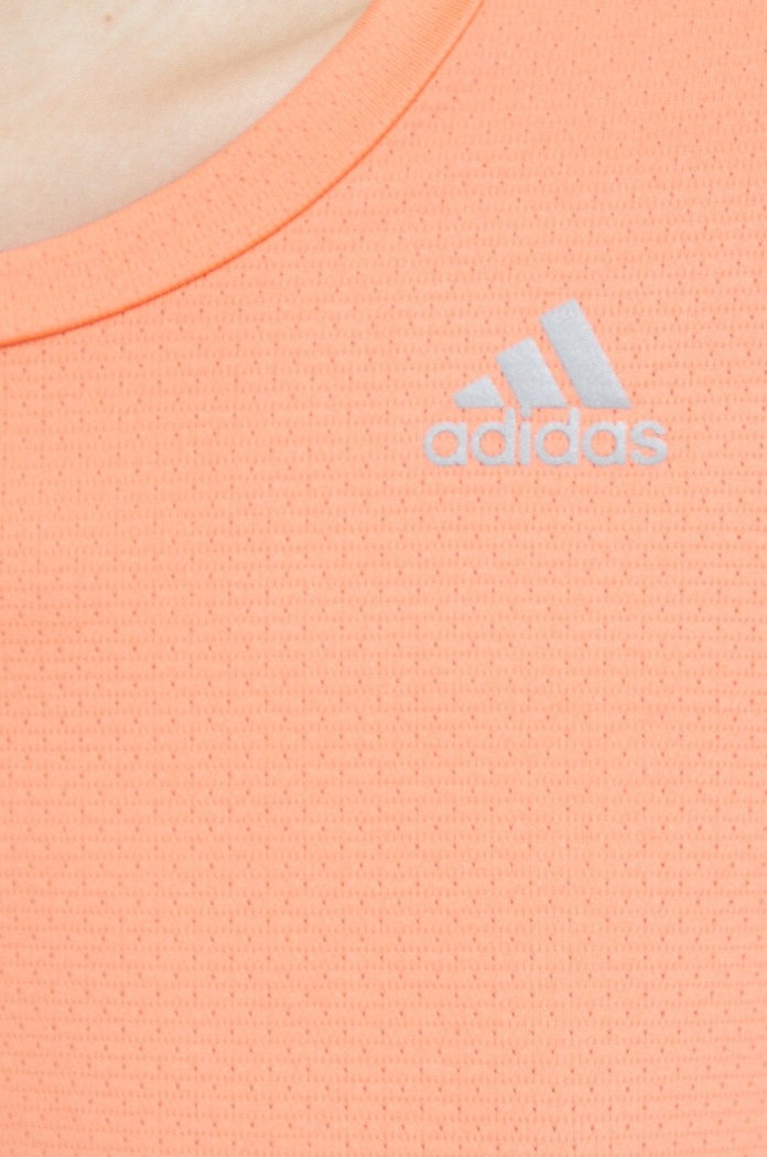 adidas Performance t-shirt do biegania Fast HR5700 pomarańczowy