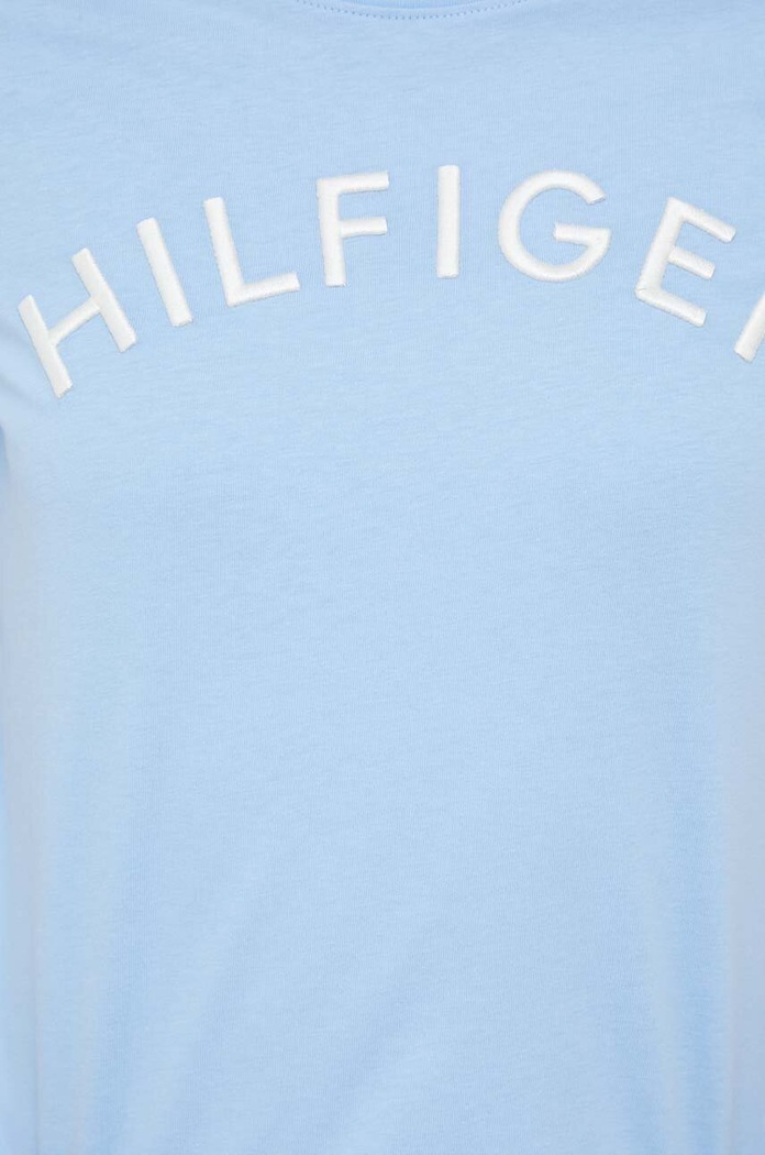Bavlněné tričko Tommy Hilfiger WW0WW37864.PPYX modrá