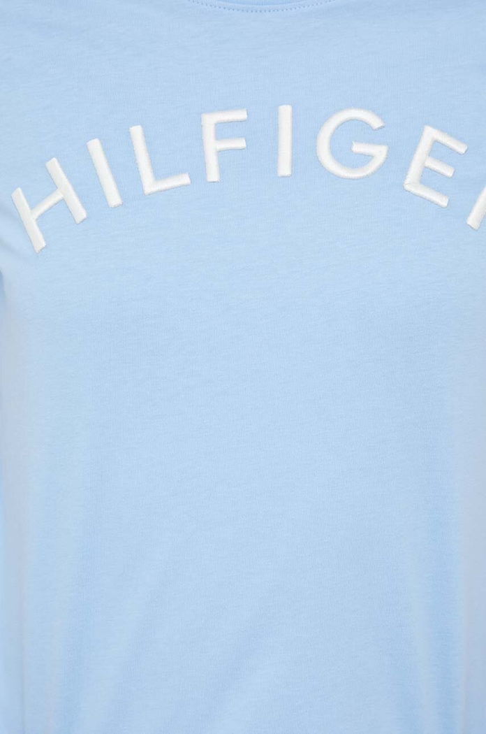 Bavlněné tričko Tommy Hilfiger WW0WW37864.PPYX modrá