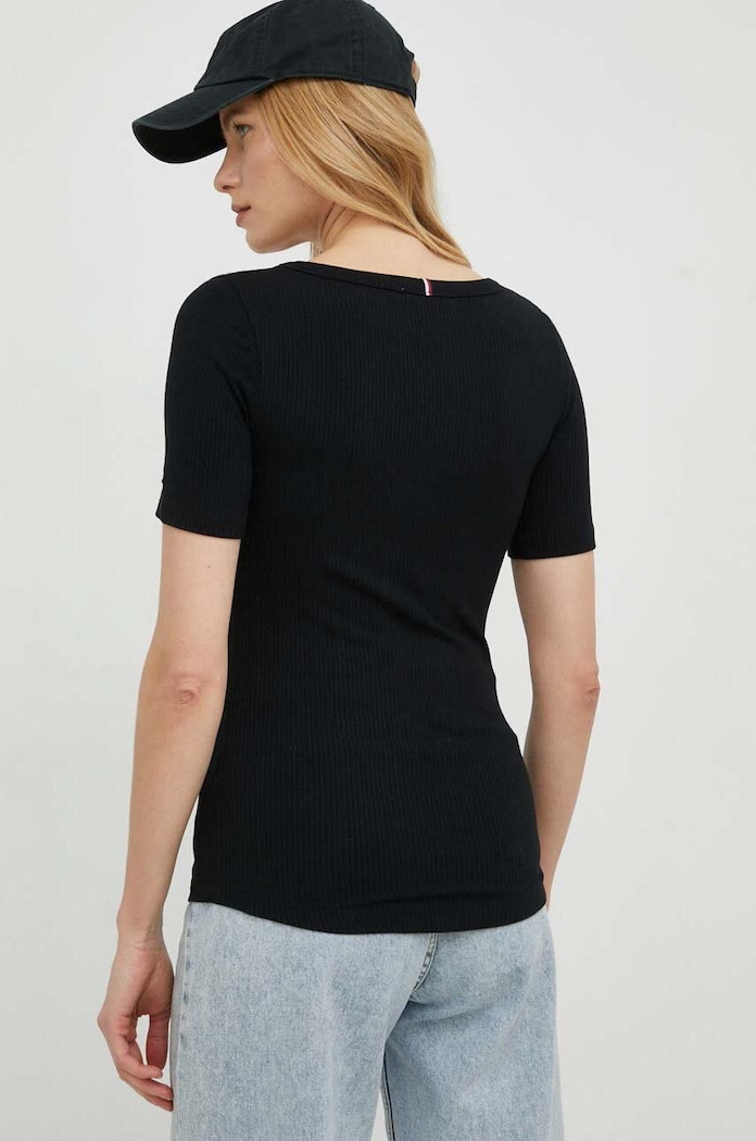 Oblečení Tommy Hilfiger Tričko Tommy Hilfiger WW0WW37866.PPYX černá