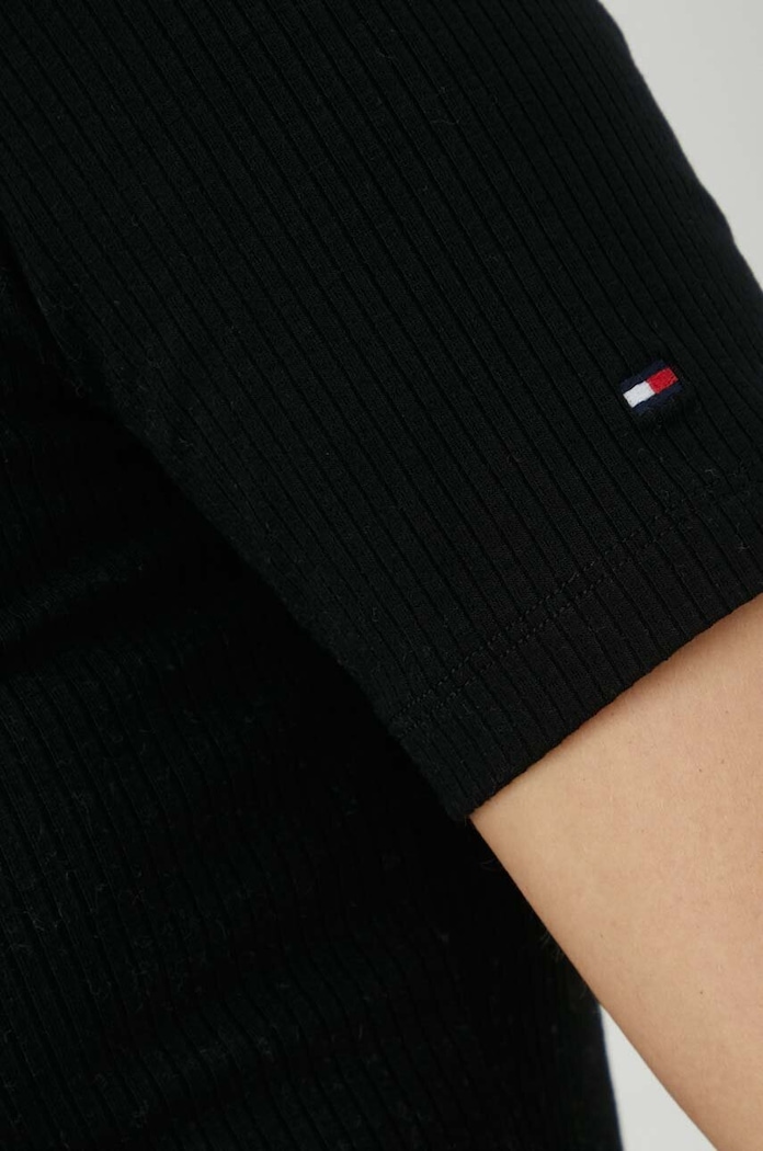 Tričko Tommy Hilfiger Tommy Hilfiger černá WW0WW37866.PPYX