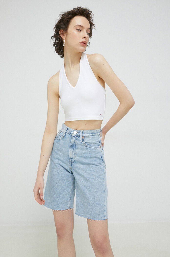 Топ Tommy Jeans DW0DW15303.PPYX бял SS23