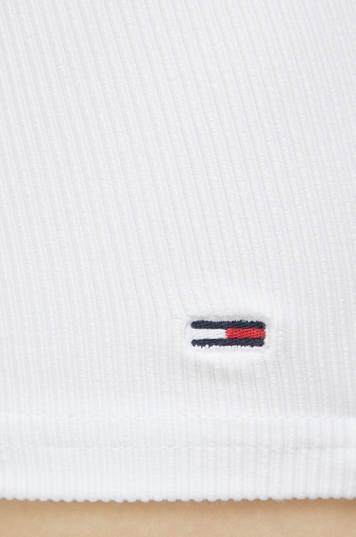 Топ Tommy Jeans DW0DW15303.PPYX бял