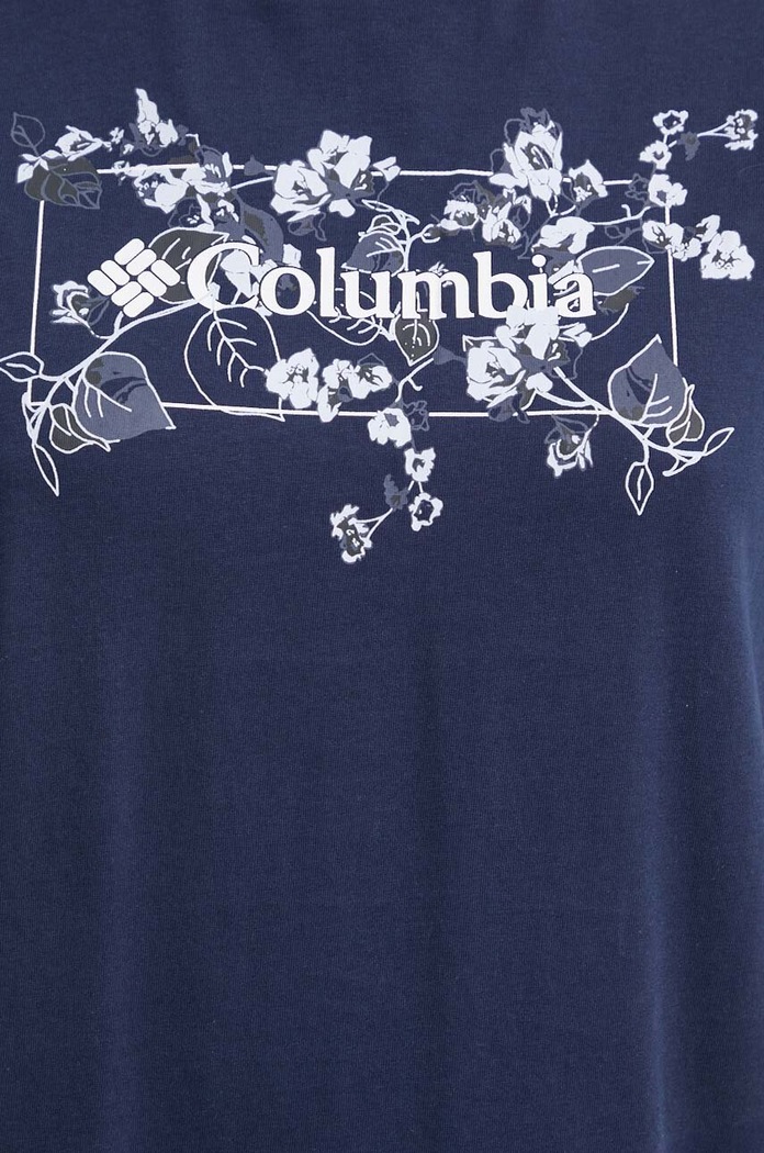 Pamučna majica Columbia 1992085 mornarsko plava