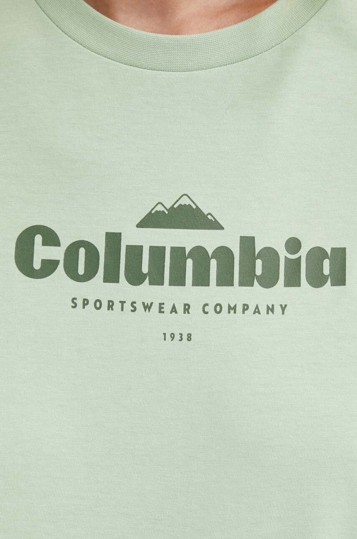 Columbia t-shirt bawełniany North Cascades 1992085 zielony