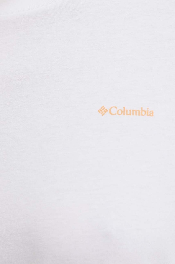 Bavlnené tričko Columbia North Cascades 2036593 biela