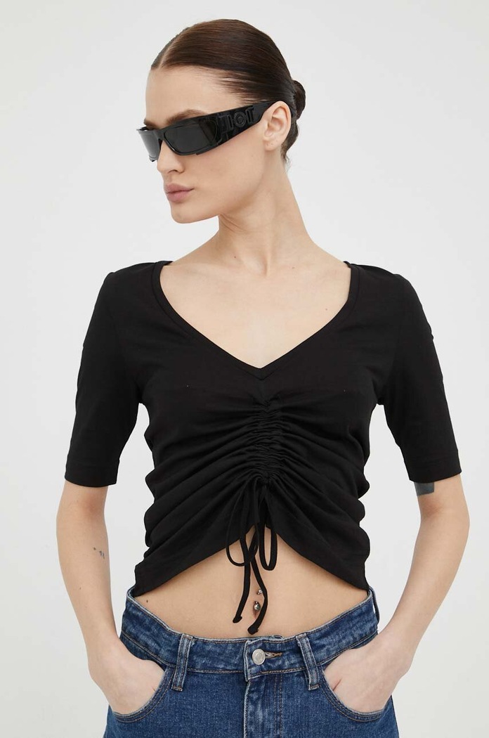 G-Star t-shirt bawełniany D23126.D266 czarny AW23