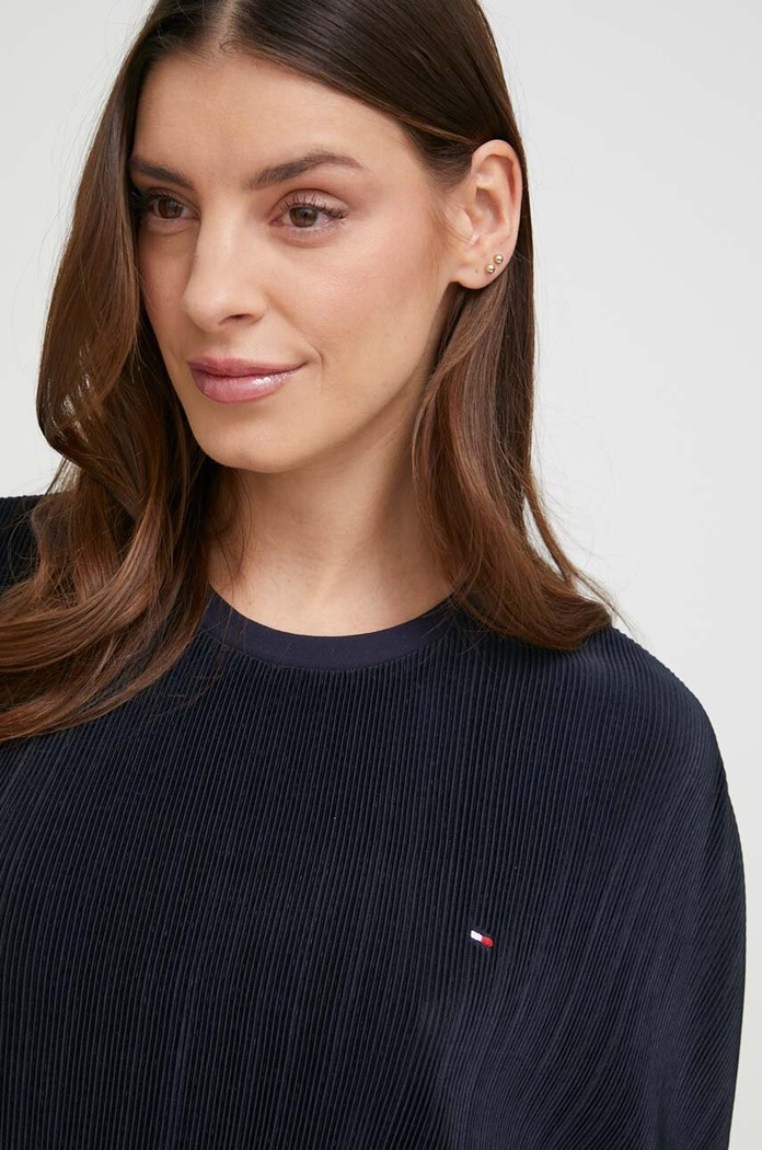 Μπλουζάκι πιτζάμας Tommy Hilfiger σκούρο μπλε UW0UW04516.PPYX